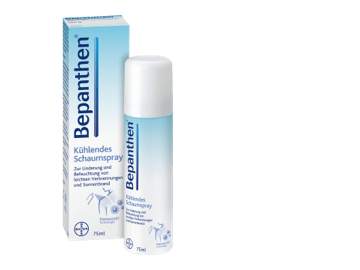 Bepanthen® kühlendes Schaumspray bei Sonnenbrand und leichten Verbrennungen